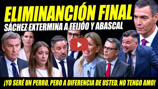Embedded thumbnail for PEDRO SÁNCHEZ MASACRA A ABASCAL Y FEIJÓO. MINISTROS CULMINAN ELIMINACIÓN FINAL ¡USTED VA CON CORREA!