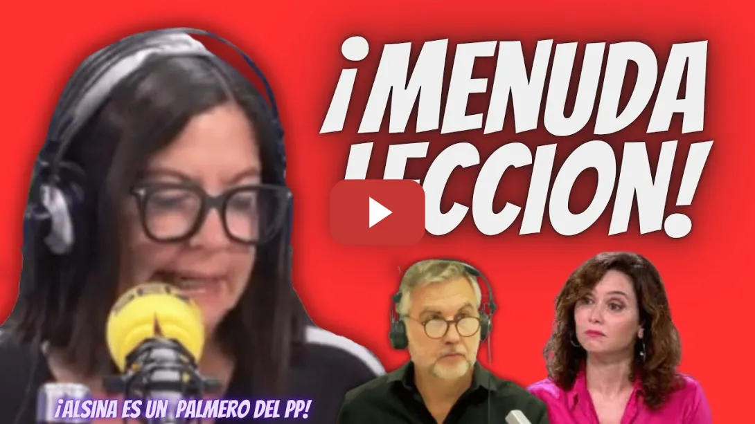 Embedded thumbnail for Àngels Barceló  “RETRATA” a Alsina como un PALMERO de Ayuso al BLANQUEAR a Miguel Ángel Rodríguez