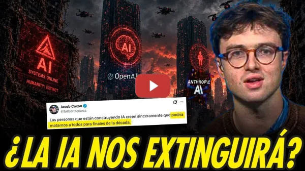 Embedded thumbnail for INGENIEROS ANUNCIAN QUE LA IA ACABARÁ CON LA HUMANIDAD EN POCOS AÑOS