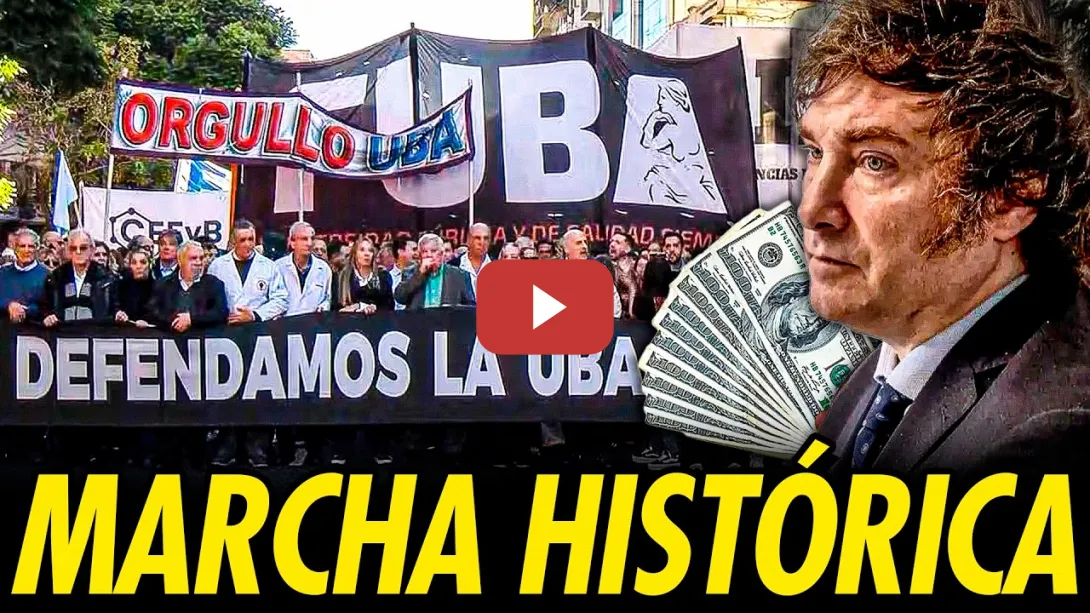 Embedded thumbnail for MARCHA HISTÓRICA POR LA UNIVERSIDAD PÚBLICA EN ARGENTINA MIENTRAS EL GOBIERNO SIGUE ROBANDO