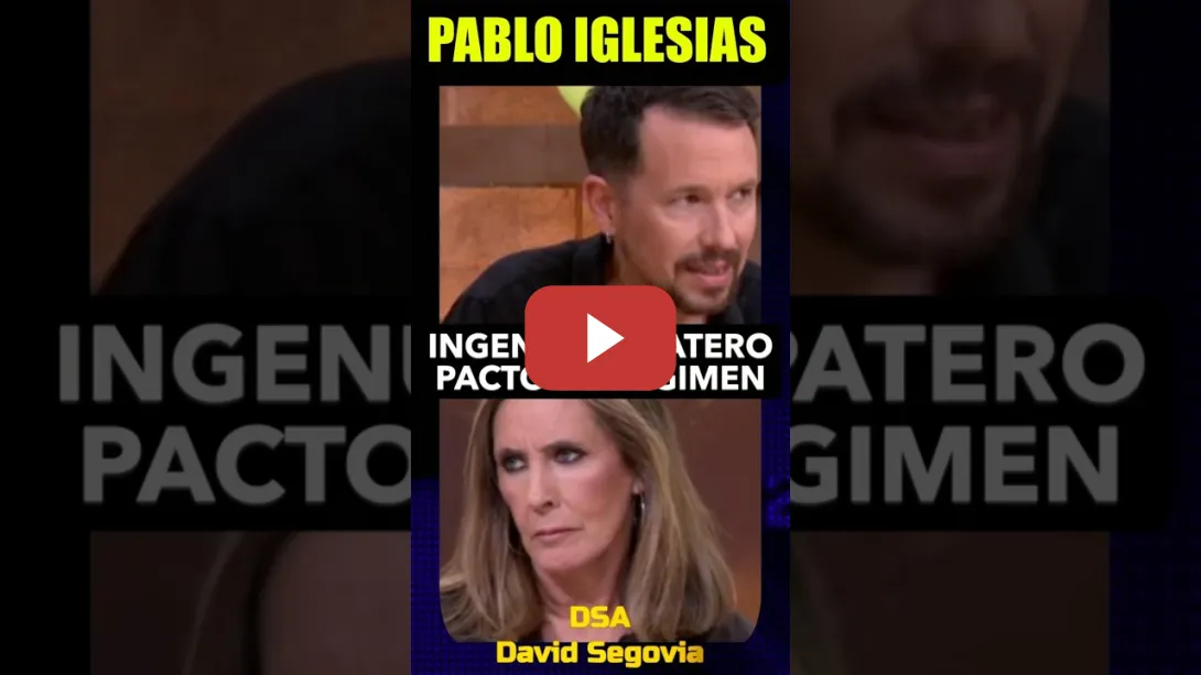 Embedded thumbnail for Pablo Iglesias, Zapatero es un ingenuo. Pacto de Régimen.