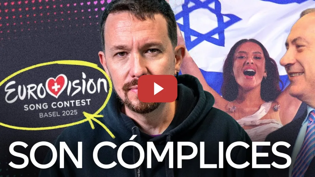 Embedded thumbnail for Pablo Iglesias retrata a Eurovisión por su papel en la mas*cre de Gaza