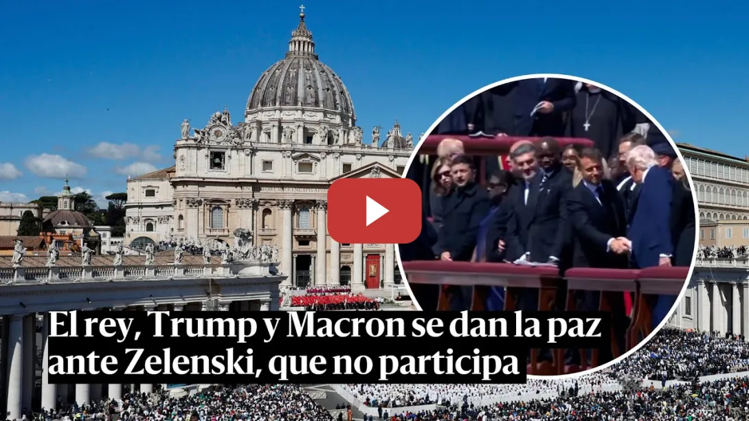 Embedded thumbnail for El REY, TRUMP y MACRON se dan la paz ante ZELENSKI, que no participa