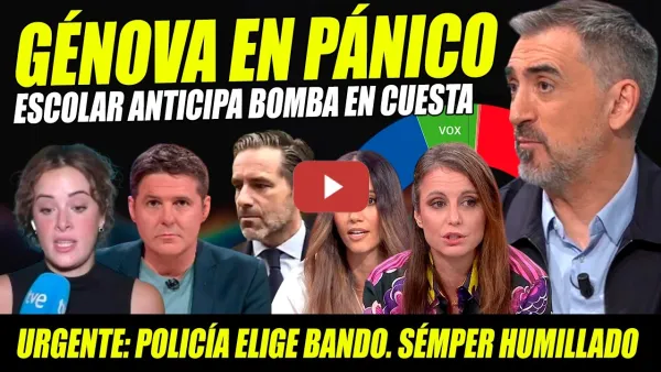 Embedded thumbnail for ESCOLAR SUELTA BOMBA Y DEJA A GÉNOVA EN PÁNICO. MILITANCIA MOVILIZADA. LEVY Y SÉMPER HUMILLADOS