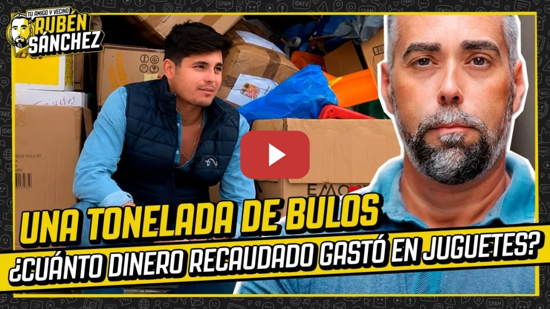 Embedded thumbnail for Una tonelada de bulos: ¿Cuánto recaudó Vito Quiles y cuánto gastó en juguetes para niños de la Dana?