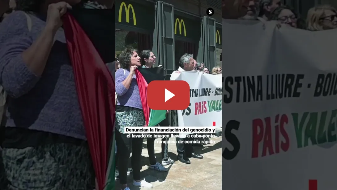 Embedded thumbnail for Acción de protesta y boicot de BDS País Valencià frente a McDonald&#039;s