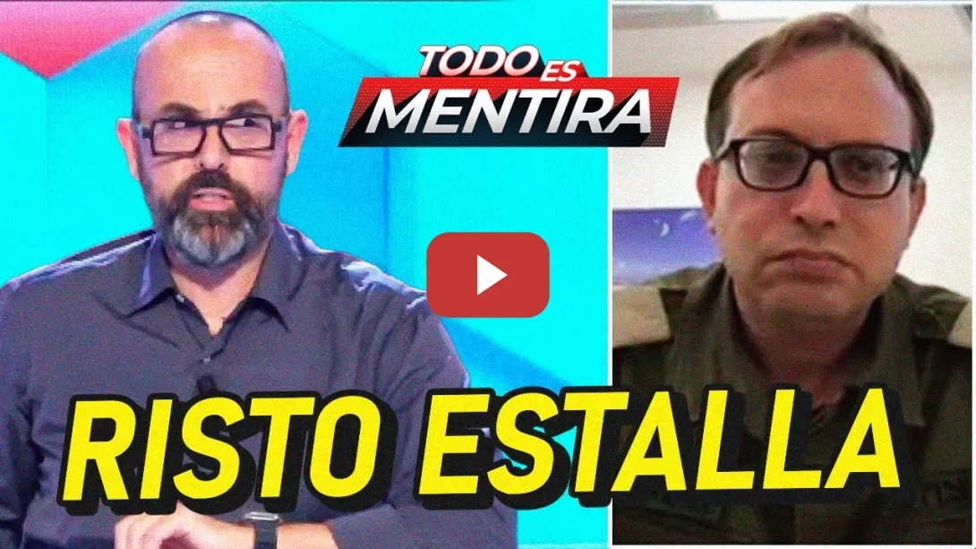 Embedded thumbnail for RISTO HUNDE A PORTAVOZ DE ISRAEL EN DIRECTO POR MENTIROSO Y REPULSIVO