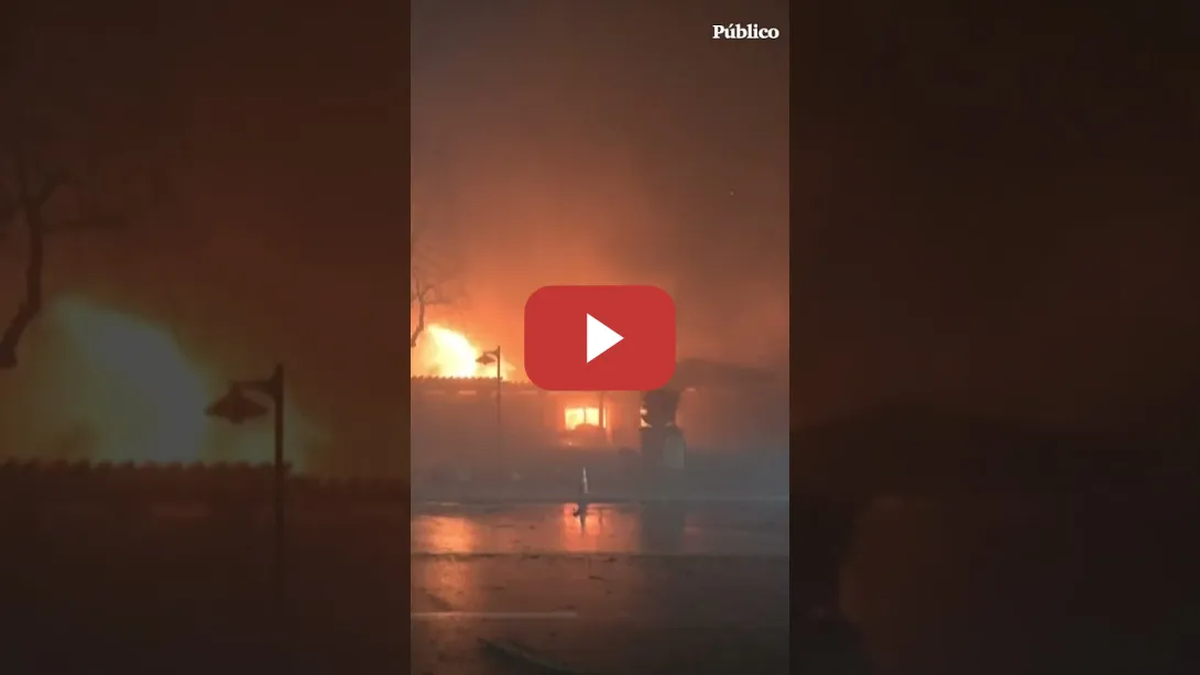 Embedded thumbnail for Miles de personas evacuadas por el incendio que arrasa Los Ángeles