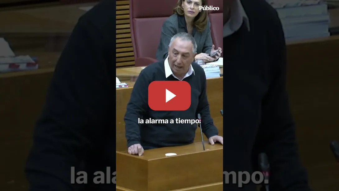 Embedded thumbnail for Joan Baldoví, a Carlos Mazón: &quot;murieron porque no enviaste la alerta a tiempo&quot;