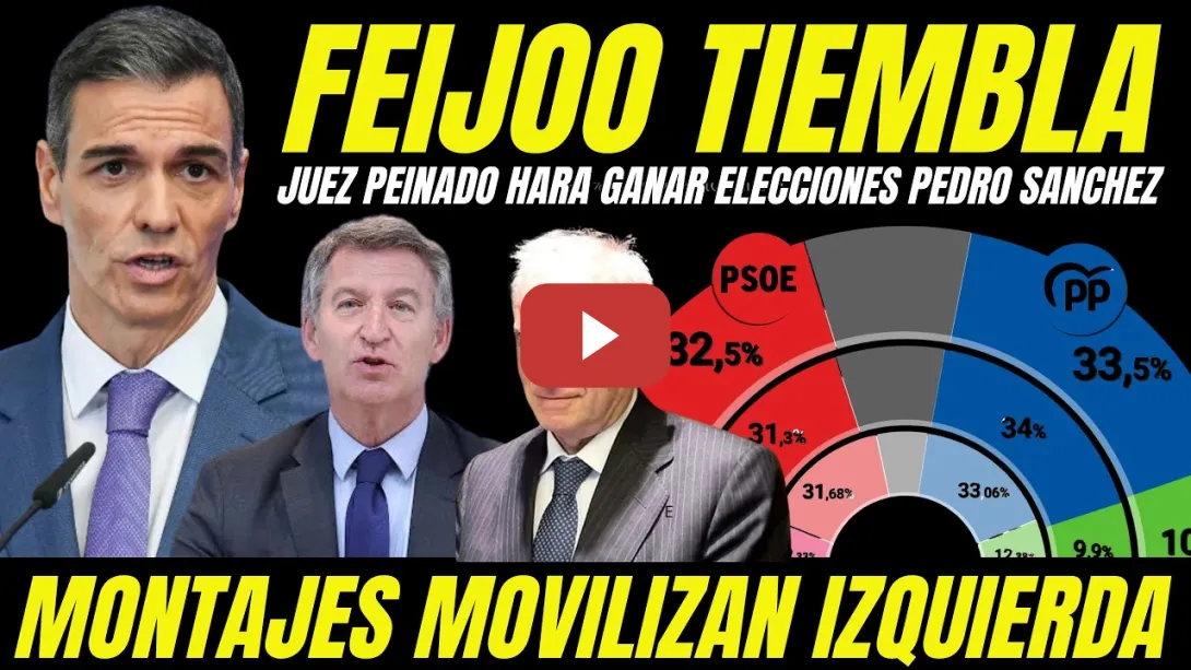 Embedded thumbnail for FEIJÓO ESTÁ ACOJONADO "MONTAJE JUDICIAL JUEZ PEINADO HARÁ GANAR ELECCIONES A PEDRO SÁNCHEZ"