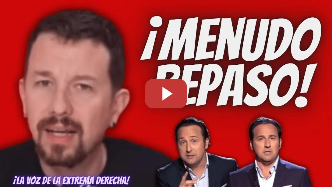 Embedded thumbnail for Así “RETRATÓ” Pablo Iglesias al FASCISTA de Iker Jiménez  - ¡La PATA MEDIÁTICA e la EXTREMA DERECHA!