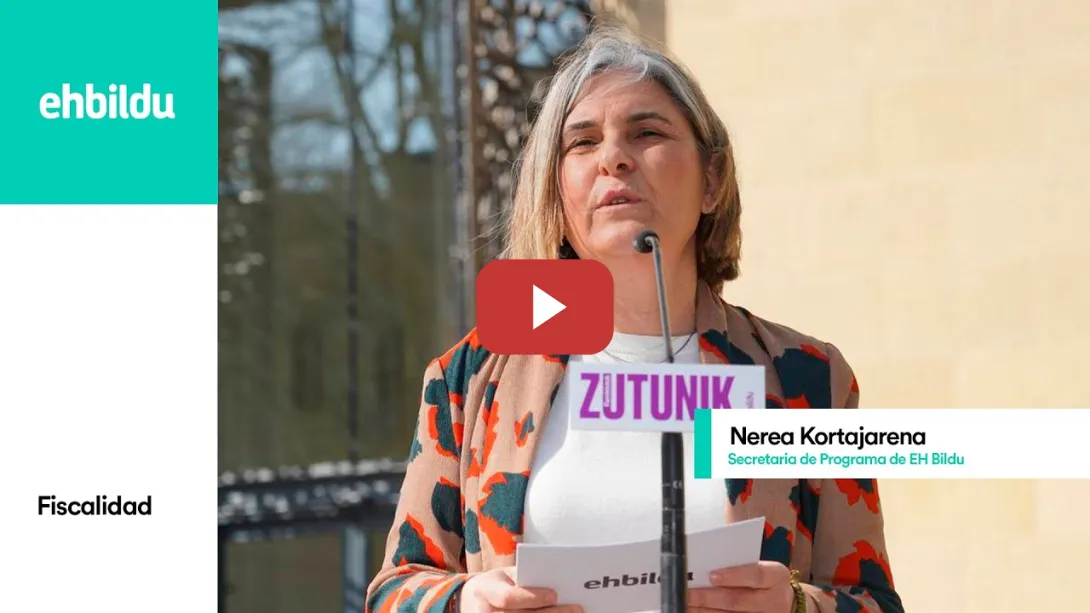 Embedded thumbnail for Nerea Kortajarena: «El debate fiscal requiere seriedad. Con EH Bildu si se negocia, se negocia»