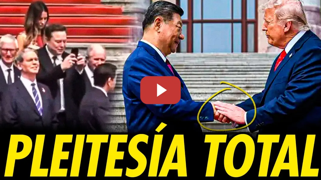 Embedded thumbnail for TRUMP Y SU SÉQUITO RINDEN PLEITESÍA A XI JINPING EN CHINA. PP SE LE VUELVE A CHAFAR EL ARGUMENTARIO