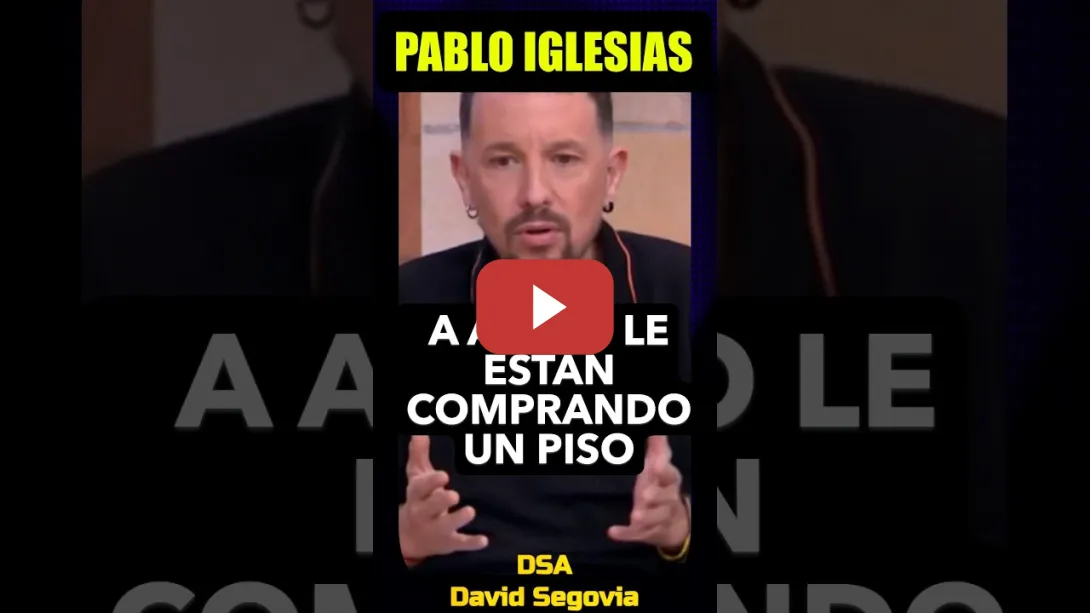 Embedded thumbnail for Pablo Iglesias, a Ayuso le están comprando un piso, yo alucino.