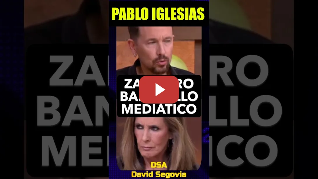 Embedded thumbnail for Pablo Iglesias y el banquillo mediático de Zapatero.