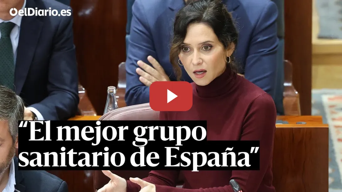 Embedded thumbnail for PSOE recuerda a Ayuso las mentiras de su pareja y ella dice que Quirón es &quot;El mejor grupo sanitario&quot;