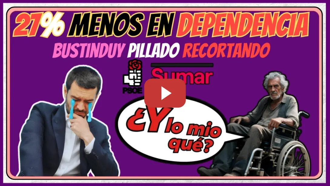 Embedded thumbnail for ✂️✂️ Podemos lo denuncia 📢: PSOE y SUMAR 🤫 ahora van a por los más necesitados —27% en Dependencia✂️
