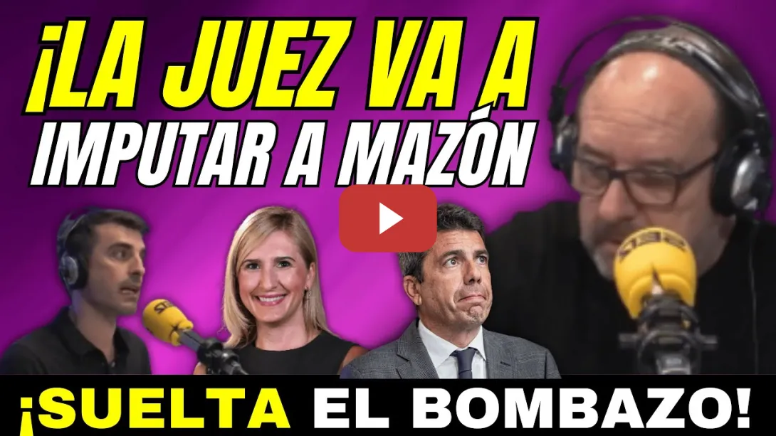 Embedded thumbnail for SUELA LA BOMBA SOBRE MAZÓN Y FEIJÓO, LA JUEZA DE LA DANA LE TIENE CAZADO, VA A IMPUTARLE PRONTO