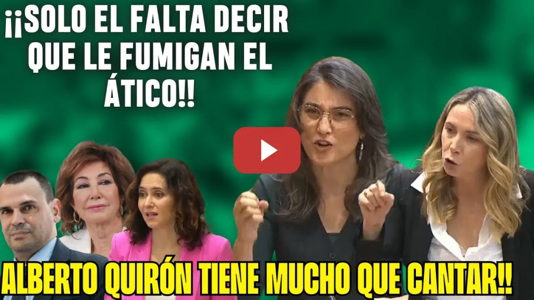 Embedded thumbnail for ANA ROSA FACTURA a TELEMADRID MÁS de 10 MILLONES€! 😱Espinar y Bergerot contra la QUIRONESA AYUSO!!