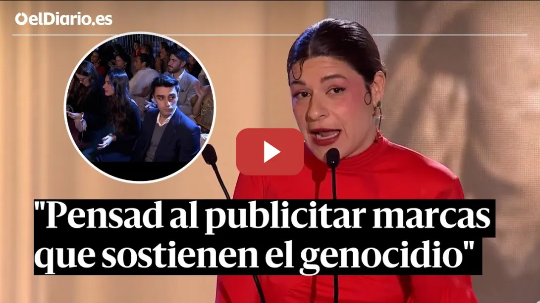 Embedded thumbnail for El discurso de Nerea Pérez de las Heras en los Ídolo sobre la publicidad de influencers al genocidio