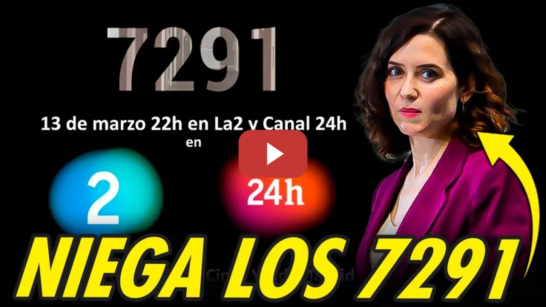 Embedded thumbnail for AYUSO, TRAS 5 AÑOS INSULTANDO A LAS VÍCTIMAS, AHORA NIEGA QUE SEAN 7291
