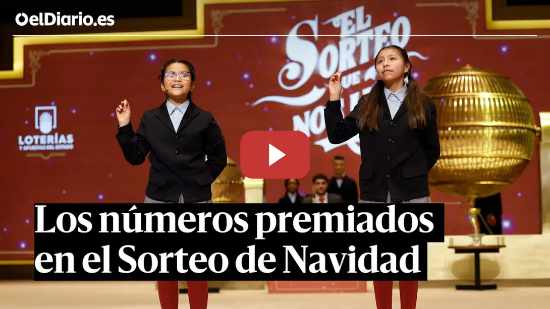 Embedded thumbnail for Estos han sido los NÚMEROS PREMIADOS en el Sorteo Extraordinario de la LOTERÍA de NAVIDAD 2025