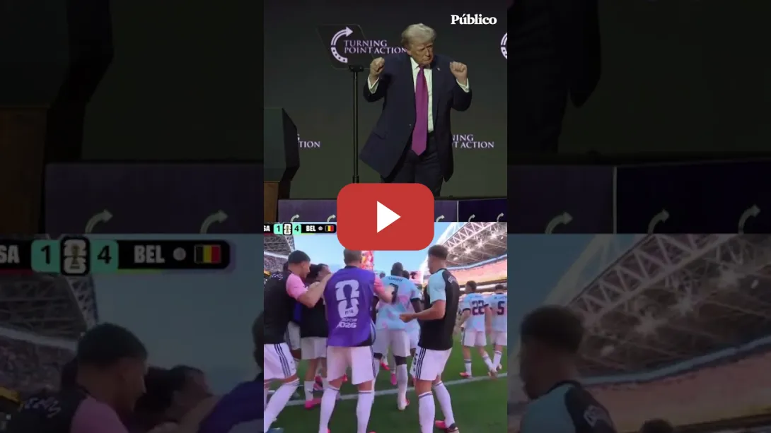 Embedded thumbnail for Así imitaron los jugadores belgas el baile de DONALD TRUMP tras golear a la selección de EEUU