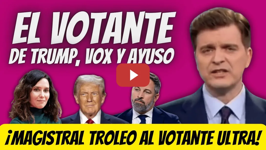 Embedded thumbnail for MAGISTRAL TROLEO de Marc Giró al VOTANTE de Trump, VOX y Ayuso