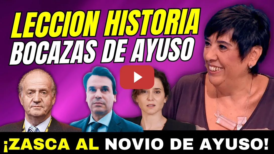 Embedded thumbnail for ¡ZASCA!, LECCIÓN HISTORIA A AYUSO DE NIEVES CONCOSTRINA &quot;CONSTITUCIÓN, MONARQUÍA Y LIBERALISMO&quot;