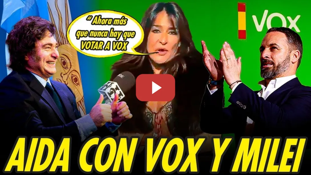 Embedded thumbnail for AÍDA NIZAR AHORA ES DE VOX, DE MILEI Y DE NO PAGAR IMPUESTOS