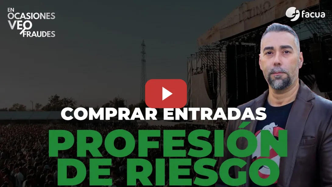 Embedded thumbnail for COMPRAR ENTRADAS SE HA CONVERTIDO EN UNA PROFESIÓN DE RIESGO