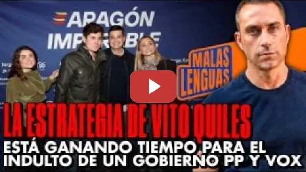Embedded thumbnail for EL PLAN DE VITO QUILES: Está buscando el INDULTO cuando PP y Vox lleguen al Gobierno | Malas Lenguas