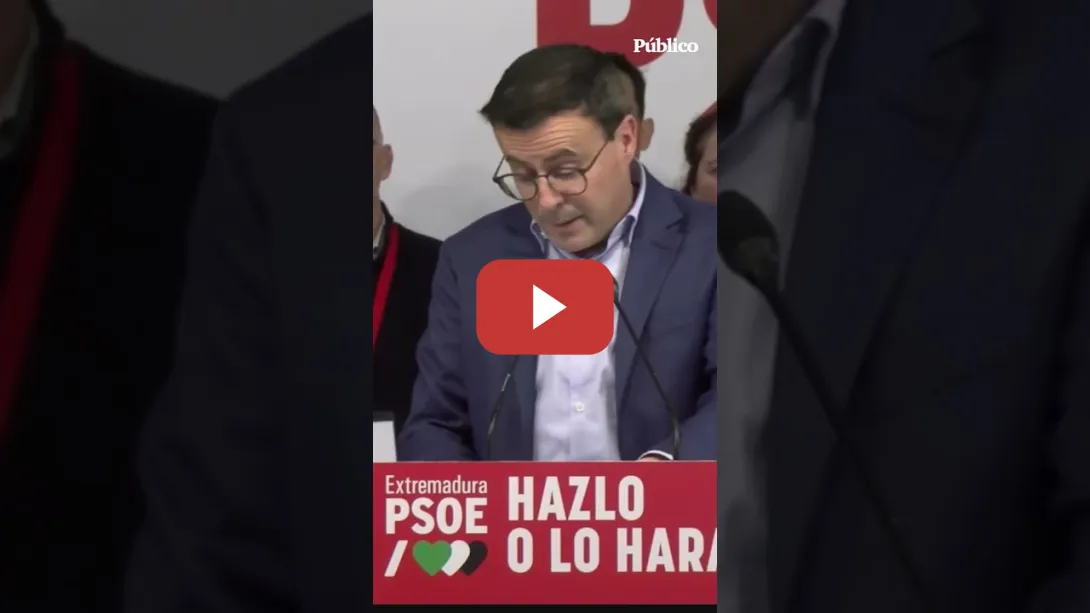Embedded thumbnail for "El resultado del PSOE es muy malo": Gallardo, candidato del PSOE, valora los resultados y no dimite