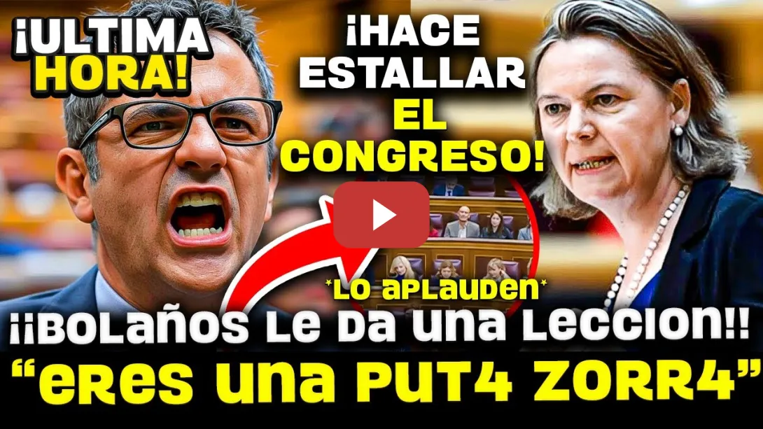 Embedded thumbnail for 💥BOLAÑOS DESTROZA A LA “BRUJA” DEL PP POR BURLARSE DE LAS MUJERES: ¡LE ARRUINA EL VERANO EN DIRECTO!
