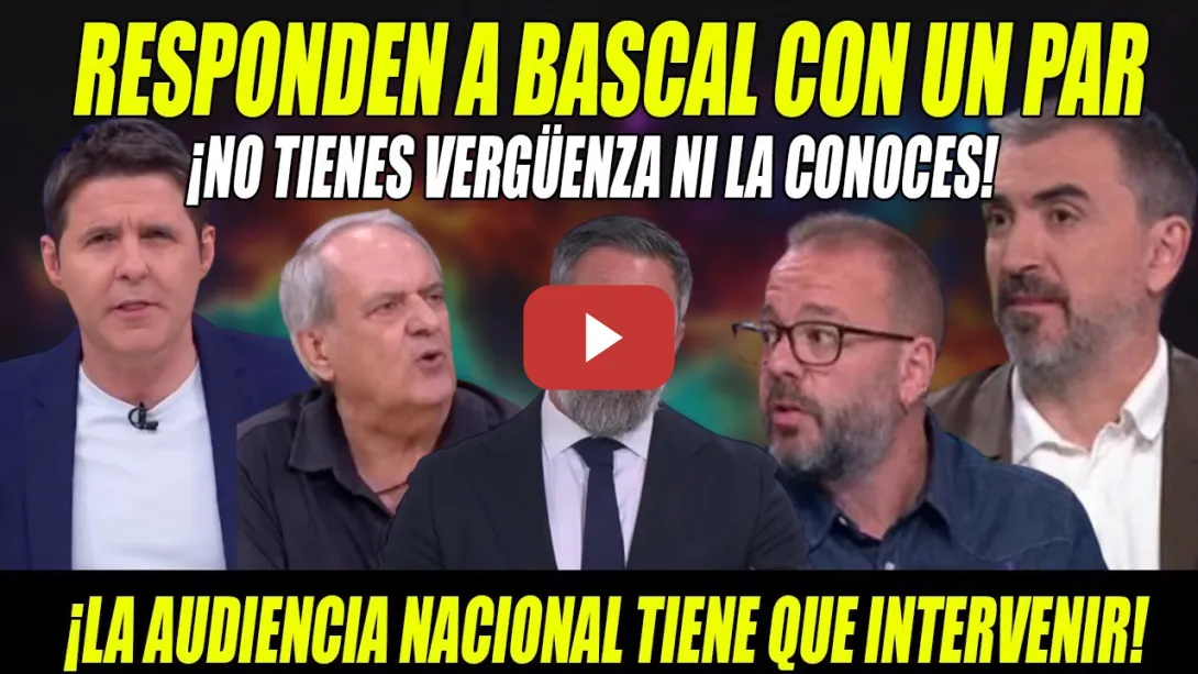 Embedded thumbnail for APLAUSOS a Cintora x RESPONDER a Abascal- ¡Piden CÁRCEL y LO SENTENCIAN Escolar, Maestre y Aroca!