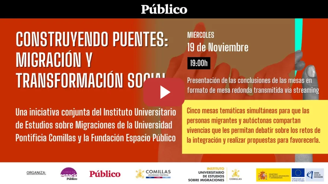 Embedded thumbnail for Construyendo puentes: migración y transformación social | Espacio Público