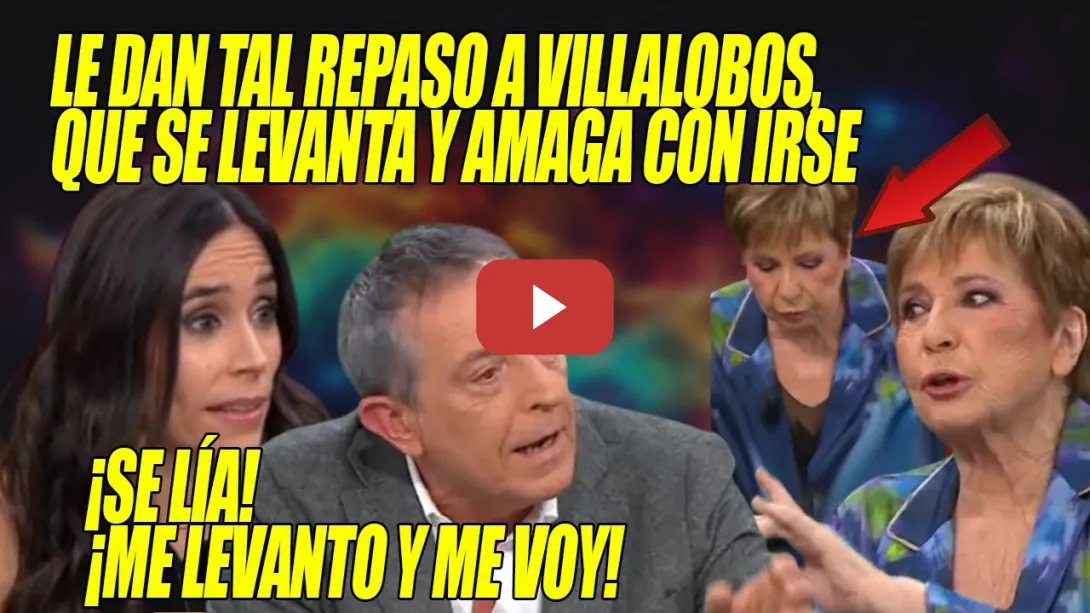 Embedded thumbnail for Le DAN tal CERA a Celia Villalobos x Mazón que AMAGA con IRSE de la 6ª📢De 10 Pilar Velasco y Campos