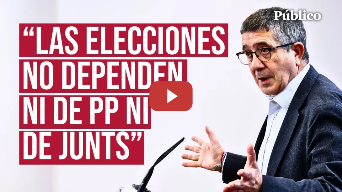 Embedded thumbnail for PATXI LÓPEZ pierde la paciencia con PP y JUNTS: "Es el acto de mayor cobardía política"