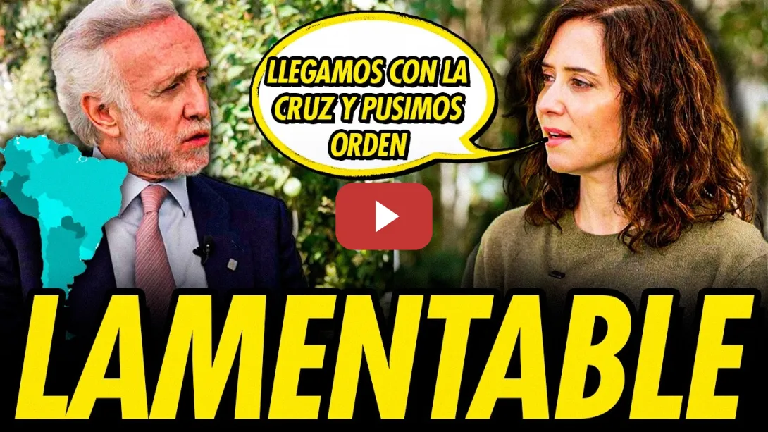 Embedded thumbnail for LA CRUZ DE AYUSO: EL DISCURSO LAMENTABLE SOBRE LA COLONIZACIÓN DE AMÉRICA