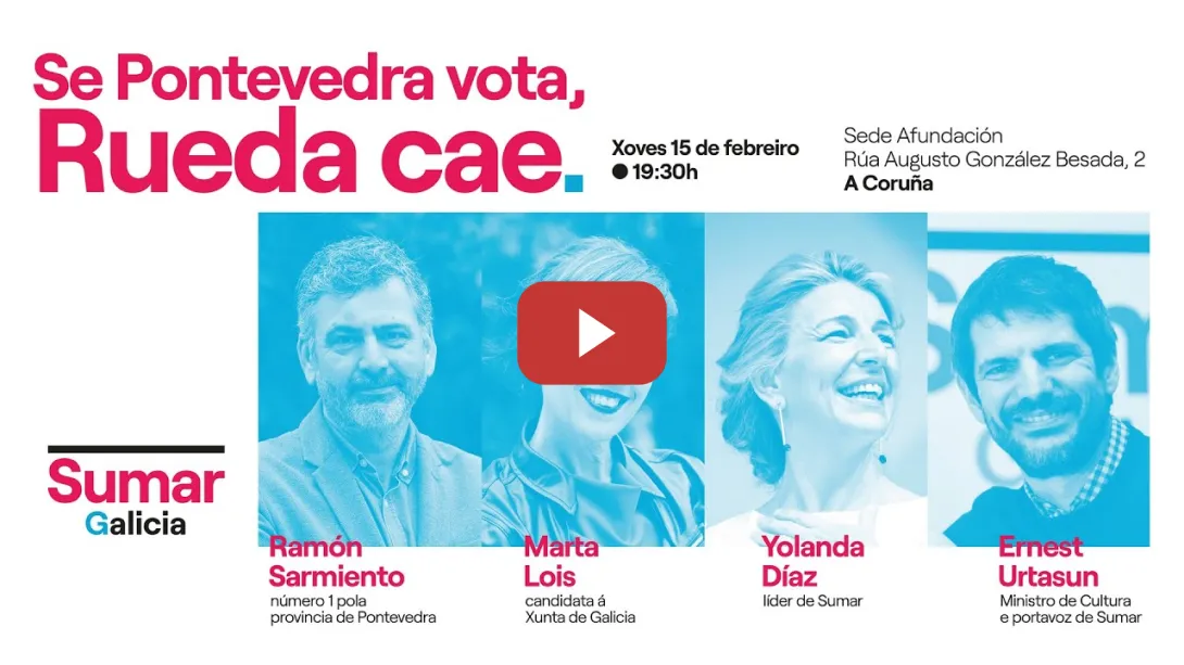 Embedded thumbnail for Se Pontevedra vota, Rueda cae. Ramón, Ernest, Yolanda e Marta.