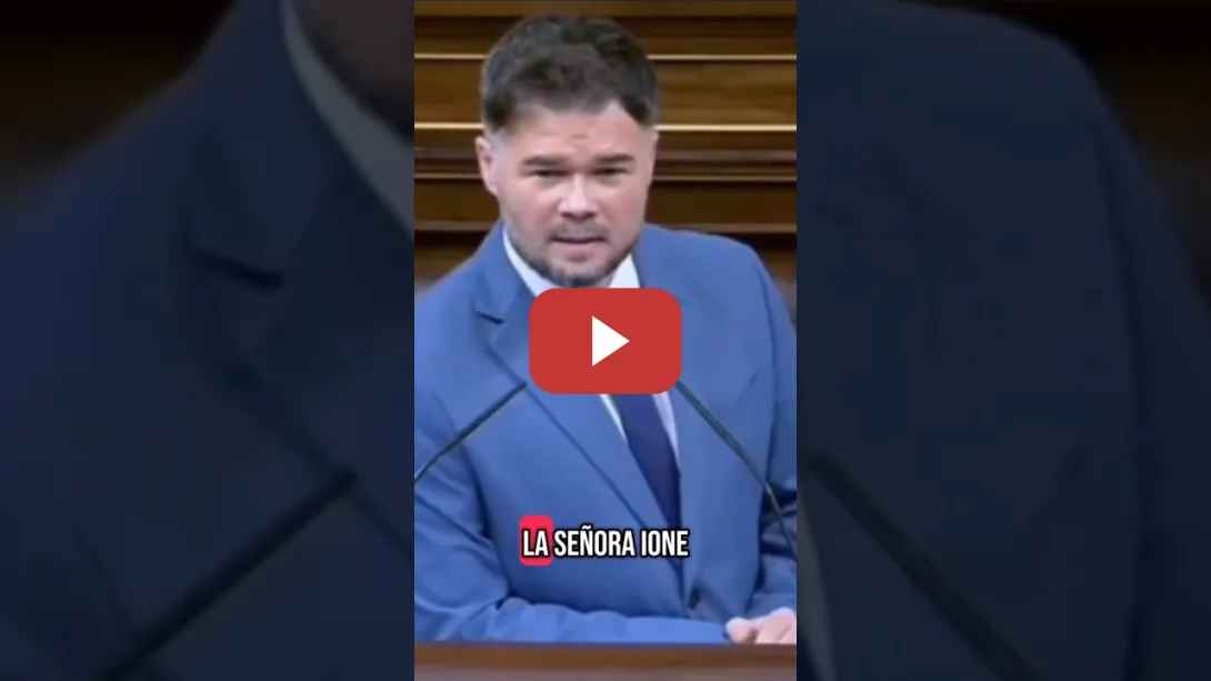 Embedded thumbnail for Gabriel Rufián pone en su sitio a Sánchez reivindicando a la ex ministra Ione Belarra