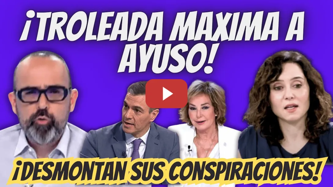 Embedded thumbnail for Risto Mejide DESMONTA los DISPARATES de Ayuso -TROLEADA en DIRECTO