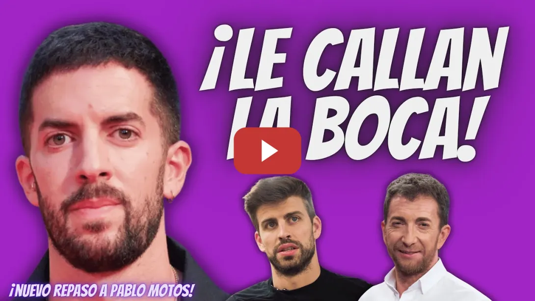 Embedded thumbnail for ¡ZASCA a Pablo Motos! - Gerard Piqué y David Broncano le DEJAN RETRATADO