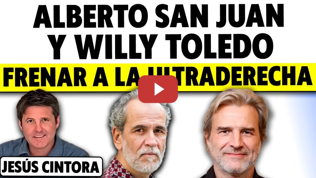 Embedded thumbnail for WILLY TOLEDO: “AYUSO ACABARÁ EN LA CÁRCEL”. ALBERTO SAN JUAN: “MILEI Y TODA ESA ULTRADERECHA…”