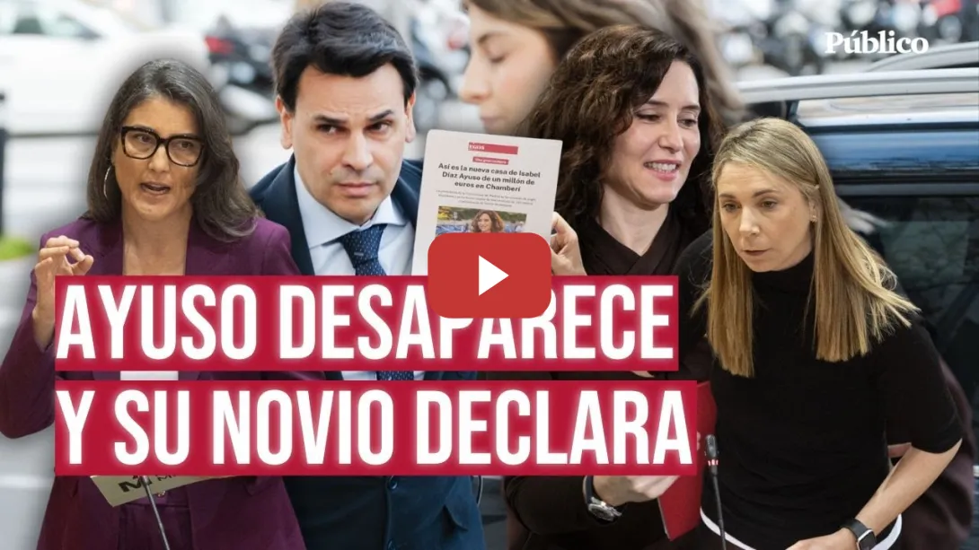 Embedded thumbnail for La izquierda evidencia &quot;la fuga&quot; de Ayuso mientras su novio declara ante la justicia: &quot;Vergüenza&quot;