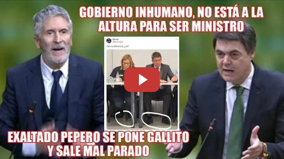 Embedded thumbnail for Marlaska MANDA CALENTITO a CASA a un PEPERO q llama INHUMANO al GOBIERNO📢DINERO para los COMPADRES