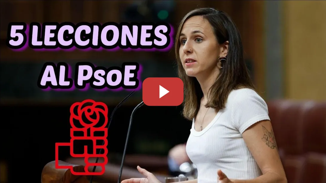Embedded thumbnail for LAS 5 LECCIONES DE IONE BELARRA AL PsoE QUE TODOS DEBERÍAMOS ESCUCHAR