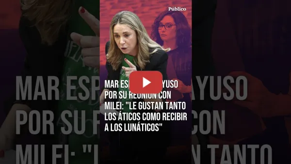 Embedded thumbnail for MAR ESPINAR carga contra AYUSO: "Le gustan tanto los áticos como recibir a los lunáticos"