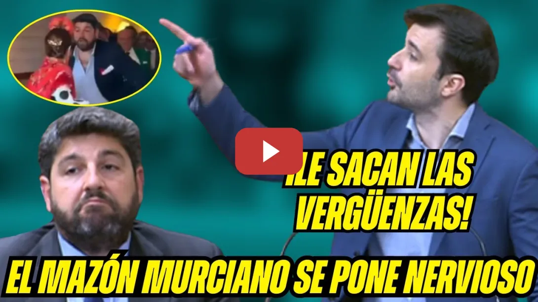Embedded thumbnail for ¡Le CAE la del PULPO a López Miras! El MAZÓN de MURCIA de PARRANDA... Serna le da DURO!