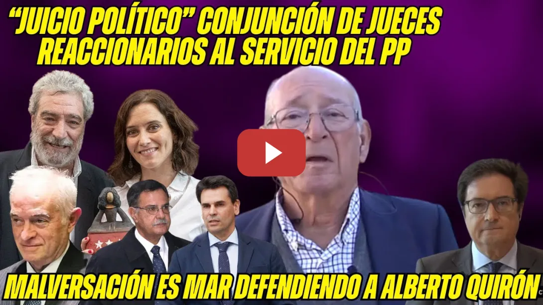 Embedded thumbnail for MAGISTRADO Ramiro García de Dios y Zapatero TUMBAN al JUEZ PEINADO. MALVERSACIÓN es MAR y AYUSO